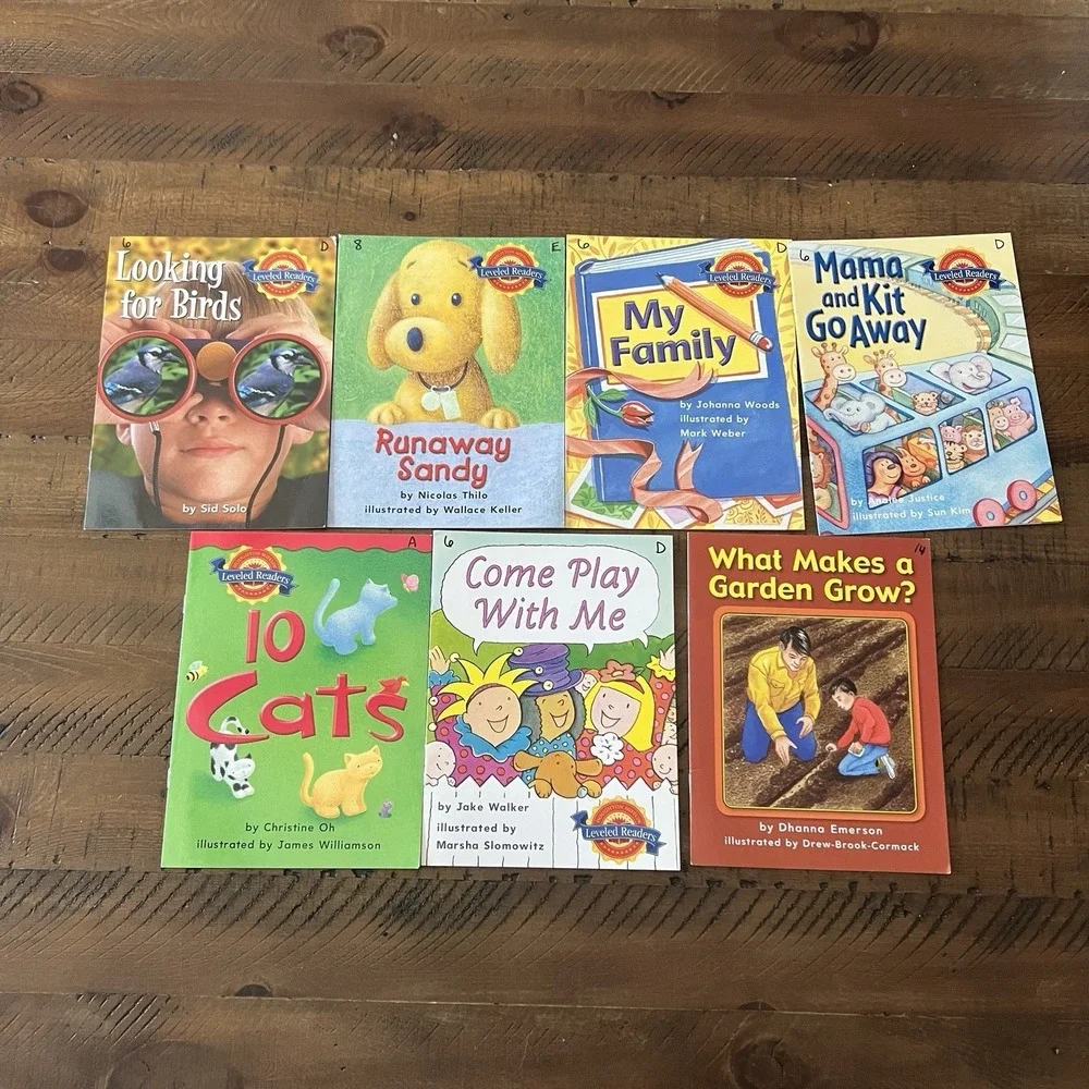 Lot of 7 Houghton Mifflin 1st Grade Leveled Readers Homeschool Books